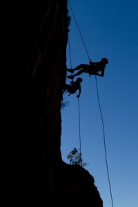 rock climbing