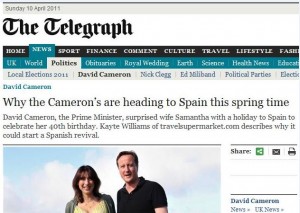 Telegraph headline
